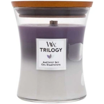 Svece, aromātiskā WoodWick Amethyst Sky Trilogy, 6