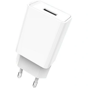 Telefona lādētājs Denmen DC01, USB, balta krās., 1