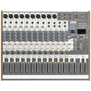 DNA ME-16FX audio mixer 16 channels USB Bluetooth 