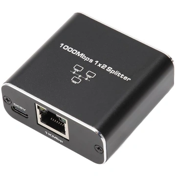 1 uz 2 Ethernet sadalītājs, RJ45 Ethernet sadalītā