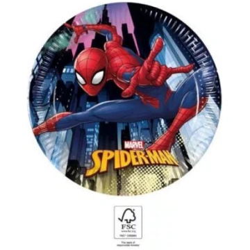 Spiderman papīra šķīvji (8 gabali)