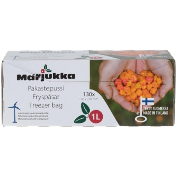 Marjukka maisiņi saldēšanai 1L 130gab