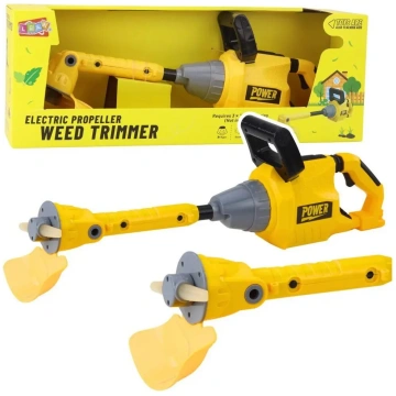 LEANToys zāles trimmeris ar gumijas asmeni — rokas