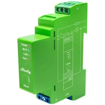 Shelly Pro Dimmer 1PM 1 kanāla dimmera modulis