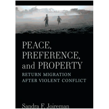 Peace, Preference, and Property Sandra F Joireman