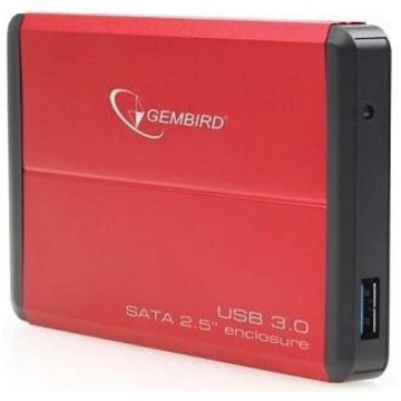 Gembird HDD Kaste EE2-U3S-2-R, USB 3.0, sarkana, 0