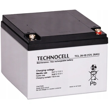 Technocell TCL26-12 TECHNOCELL Akumulator AGM 12V 