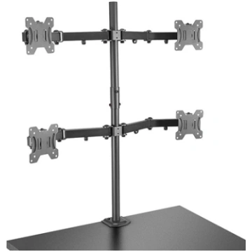 Lindy Quad Display Bracket w/ Pole & Desk Clamp 40