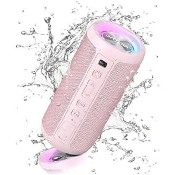 Ortizan Bluetooth Speaker with Light, Portable Blu