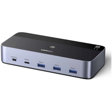 Pārslēdzējs 2 datori 2 monitori KVM DisplayPort US