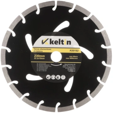 Keltin segmentēta dimanta asmens 230mm K00192, 230