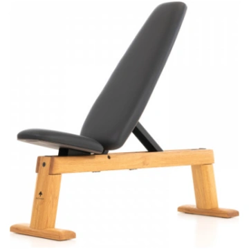 NOHRD Weight Bench Cherry real leather black