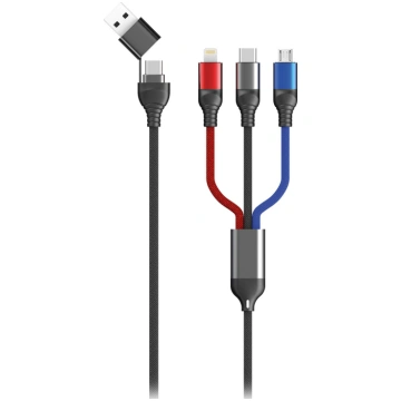 2GO USB / Type C Ladekabel Micro USB Lightn. USB-C
