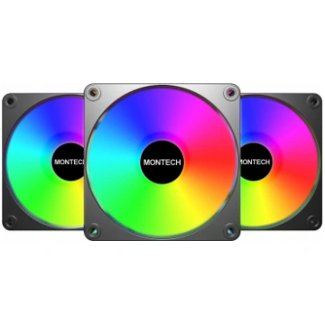 CASE FAN 120MM GF120R V2/ARGB PWM 3I1 (B) MONTECH