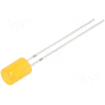 LED | orange | 5mm | 330÷500mcd | 140° | Front: fl