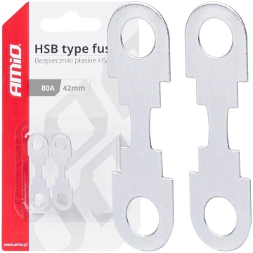 Drošinātāji Car FLAT HSB type fuses 42mm 80A AMIO-