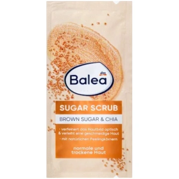 Balea cukura pīlinga skrubis Brown Sugar & Chia, a