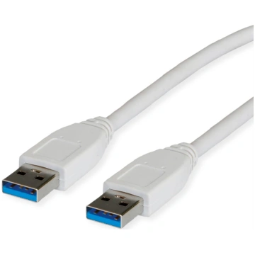 USB 3.2 Gen1 kabelis A -A , M/M, balts, 3m, Value 