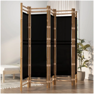 Istabas aizslietnis, 5 paneļi, 200 cm, bambuss un 