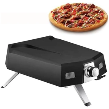 Pizzaofen, 30,5 cm Gasofen mit Pizzastein, Propan-