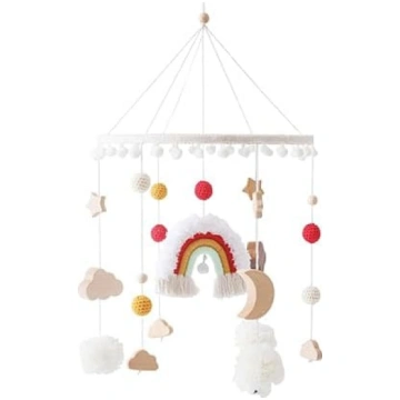 Bērnu gulta Mobile Baby Wind Chime Rainbow Stars, 