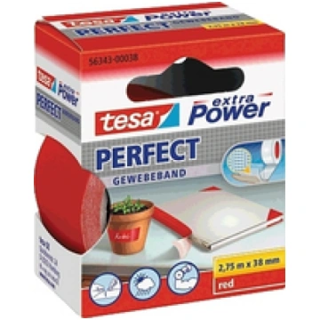 tesa extra Power Perfect Gewebeband 2 75m 38mm rot