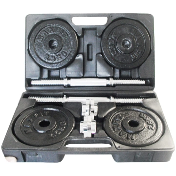 Toorx Cast iron weight dumbbells set with case 15