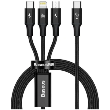 Cable USB C - USB C (15W) / micro USB (10W) / IP L