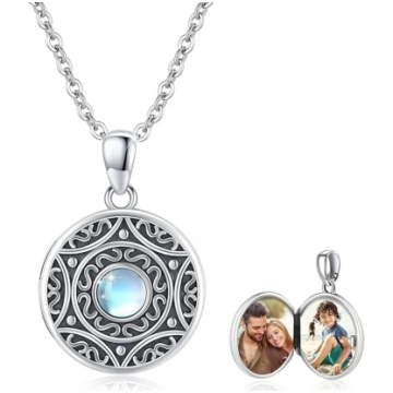 Locket Chain 925 sudraba sudraba personalizētu fot
