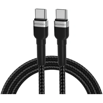 USB C PD 65 W kabelis, 2 m, melns Wozinsky