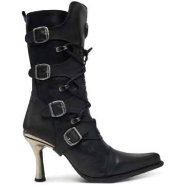 NEW ROCK Īsie zābaki M-9373-S2 Melns
