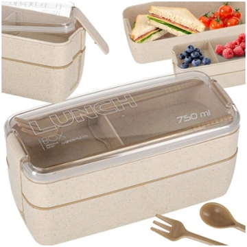 RoGer Food Lunchbox with Compartments 750ml 590303