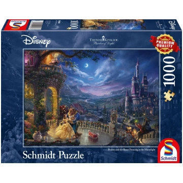 Schmidt Spiele Puzzle PQ 1000 Piękna i Bestia (Dis