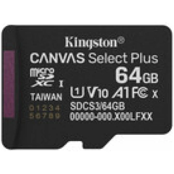 Atmiņas karte Kingston MicroSDXC 64GB Canvas Selec