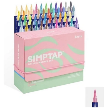 Acrylic Marker Pens ARRTX Simptap, 48 Colours | LC