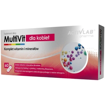 "Activlab Pharma MultiVit" sievietēm - 60 kapsulas