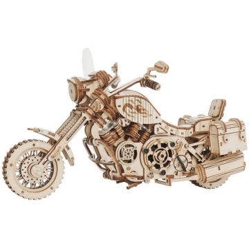 RoboTime - 3D koka mehāniskā puzle Motocikls cruis