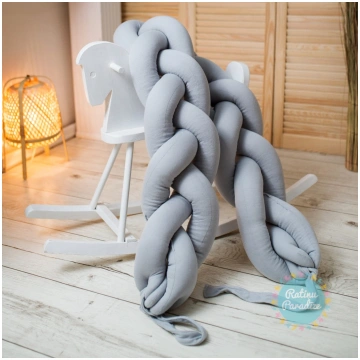 FLOOFORBABY gultas apmale pīta (190 cm) - Grey