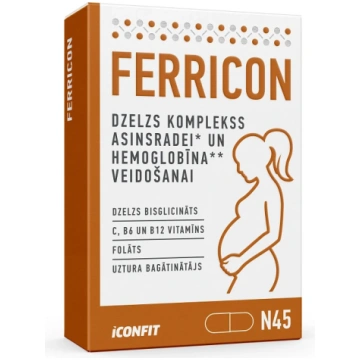 ICONFIT Ferricon - Komplekss grūtniecēm ar dzelzi,
