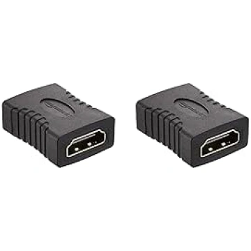 AmazonBasics HDMI Coupler , 29 x 22mm, Black: Amaz