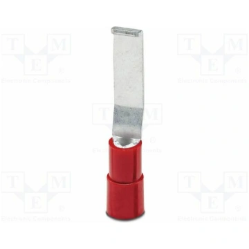 Tip: wire pin; red; Type: insulated; Mat: PA; UL94
