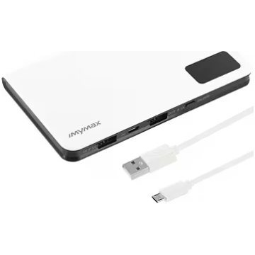 Imymax MM-PB/007, 10000 mAh, LCD Dispay, White (MM