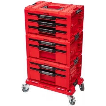 QBRICK SYSTEM PRO DRAWER WORKSHOP SET 3 RED ULTRA 