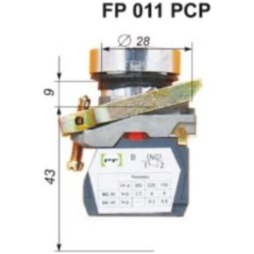IP40 Pushbutton switch FP Prec LG Start-Stop RED-G