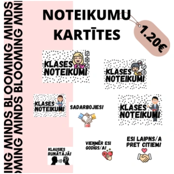 Klases noteikumu kartītes - Mācību materiāli Pamat