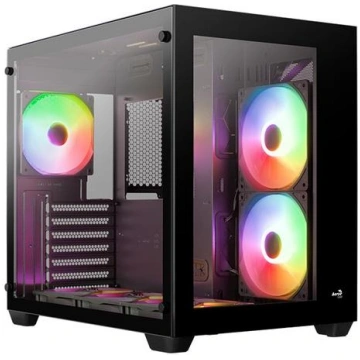 Datora korpuss AeroCool Dryft, melna krās