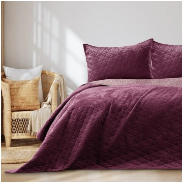 Gultas 260 × 280 cm, rozā un violeta Restilo