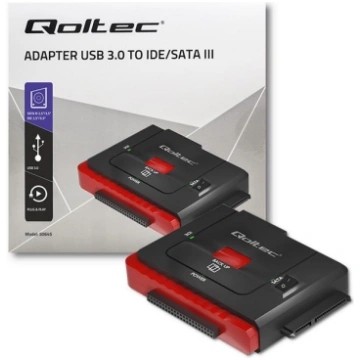 Qoltec Adapter USB 3.0 to IDE | SATA III 50645