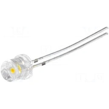 LED | 5mm | white warm | 100÷140mcd | 120° | 20mA 