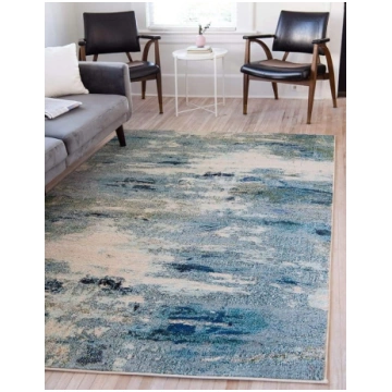 Unique Loom Modern Abstract 8-Feet by 10-Feet (8" 